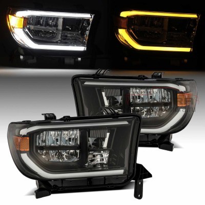 AlphaRex PRO-Series LED Headlights (Black) for 07-13 Toyota Tundra / 08-21 Toyota Sequoia